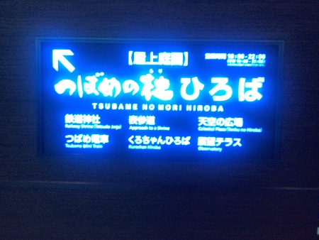 つばめの杜ひろば案内看板
