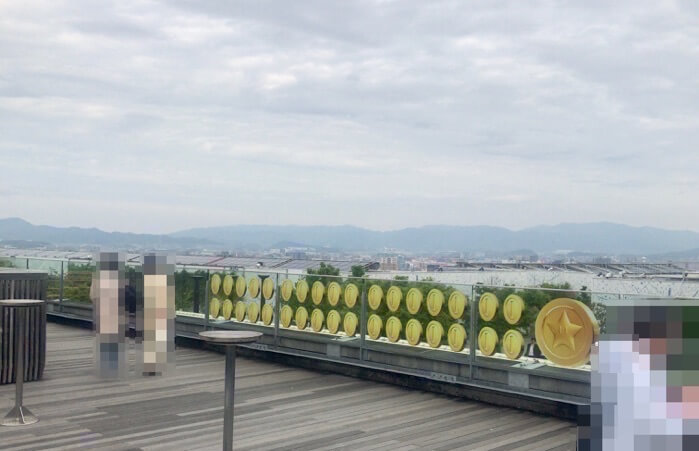 つばめの杜ひろばの屋上展望台