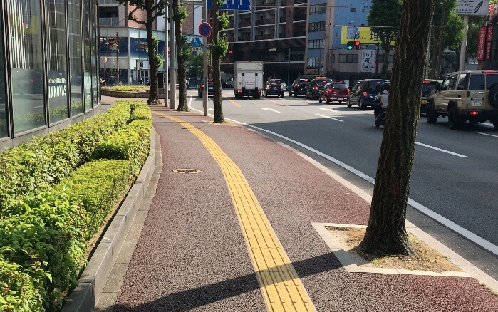 キャナルシティ博多付近の様子