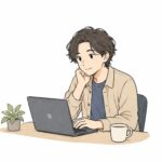 アイコン（ノートパソコンを広げている男性）